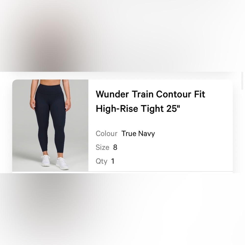 Wunder Train Contour Fit High-Rise Tight 25" in Navy